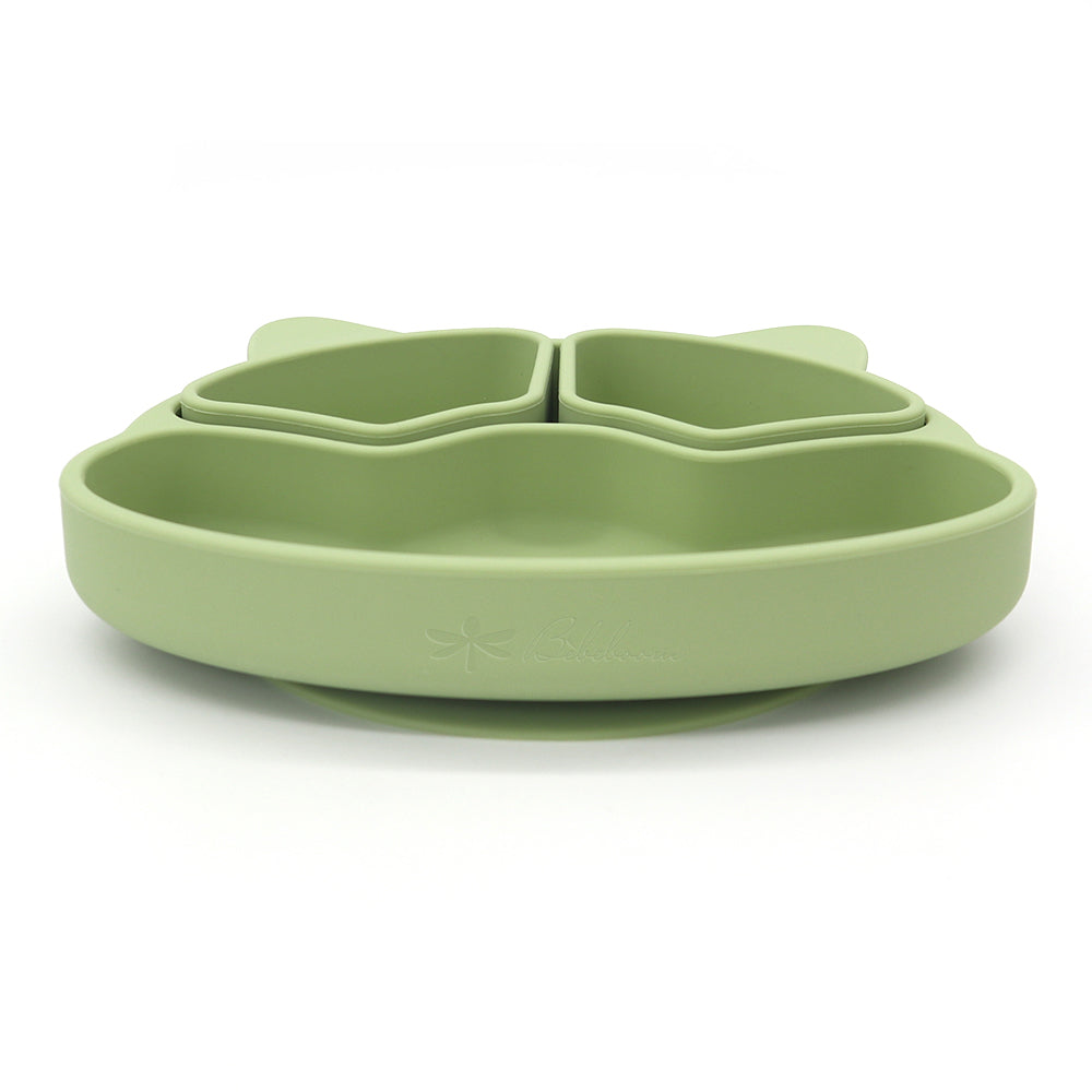 Puppy Plate con Ventosa – Piatto in Silicone con Scomparti Rimovibili