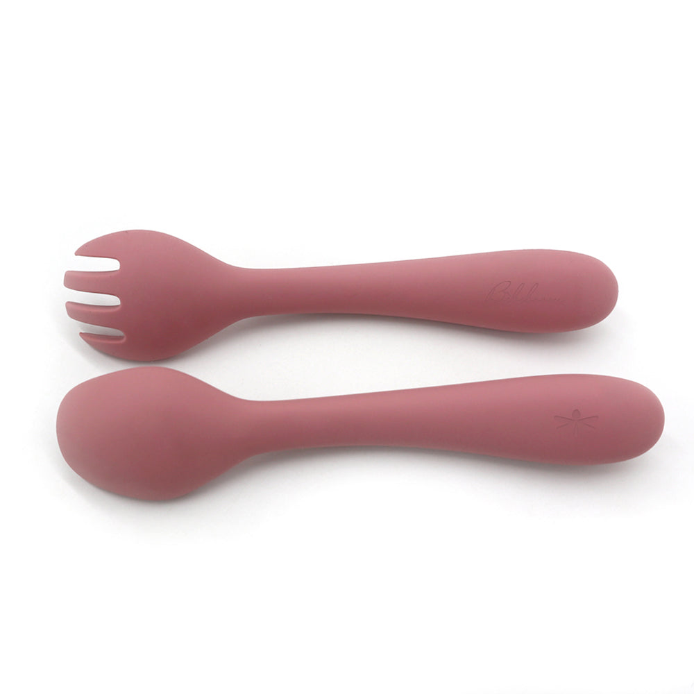 Set Cucchiaino e Forchettina in Silicone