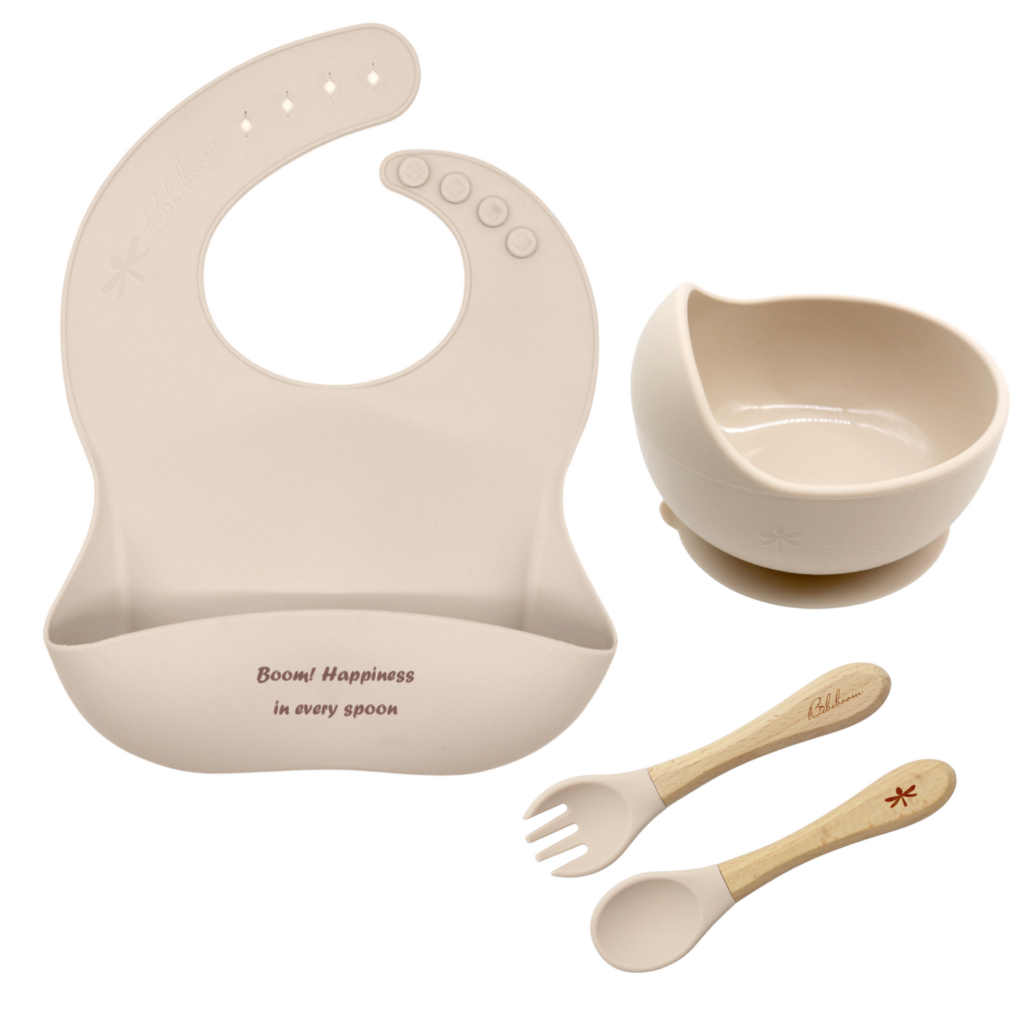 Bèbeboom Starter Kit Set pappa in silicone per iniziare lo svezzamento