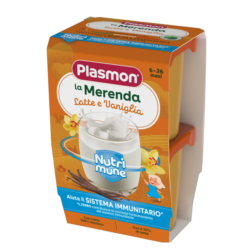 La Merenda Nutri-mune latte e vaniglia 2x120g