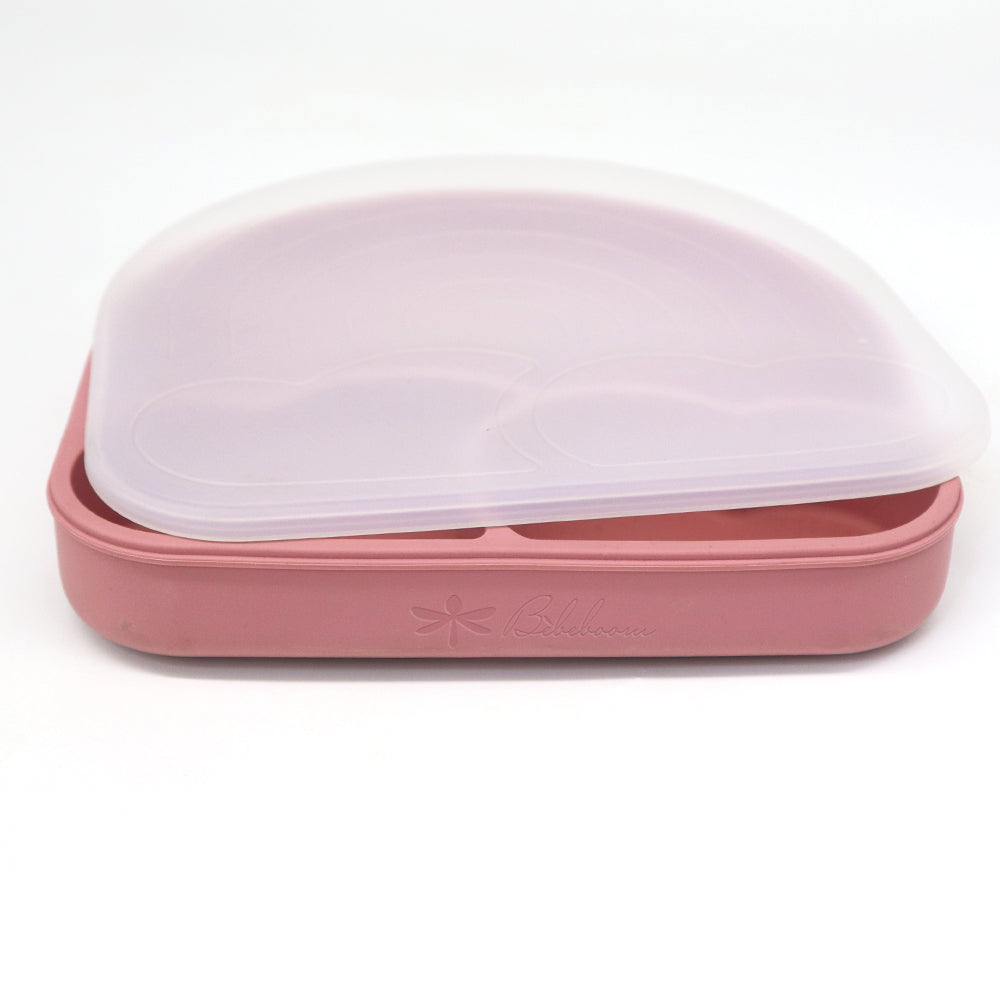 Piatto in silicone con scomparti e coperchio Rainbow Arcobaleno