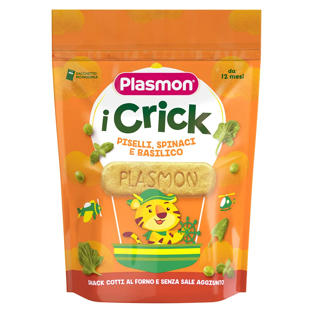Snack i Crick Piselli Spinaci Basilico 100 g