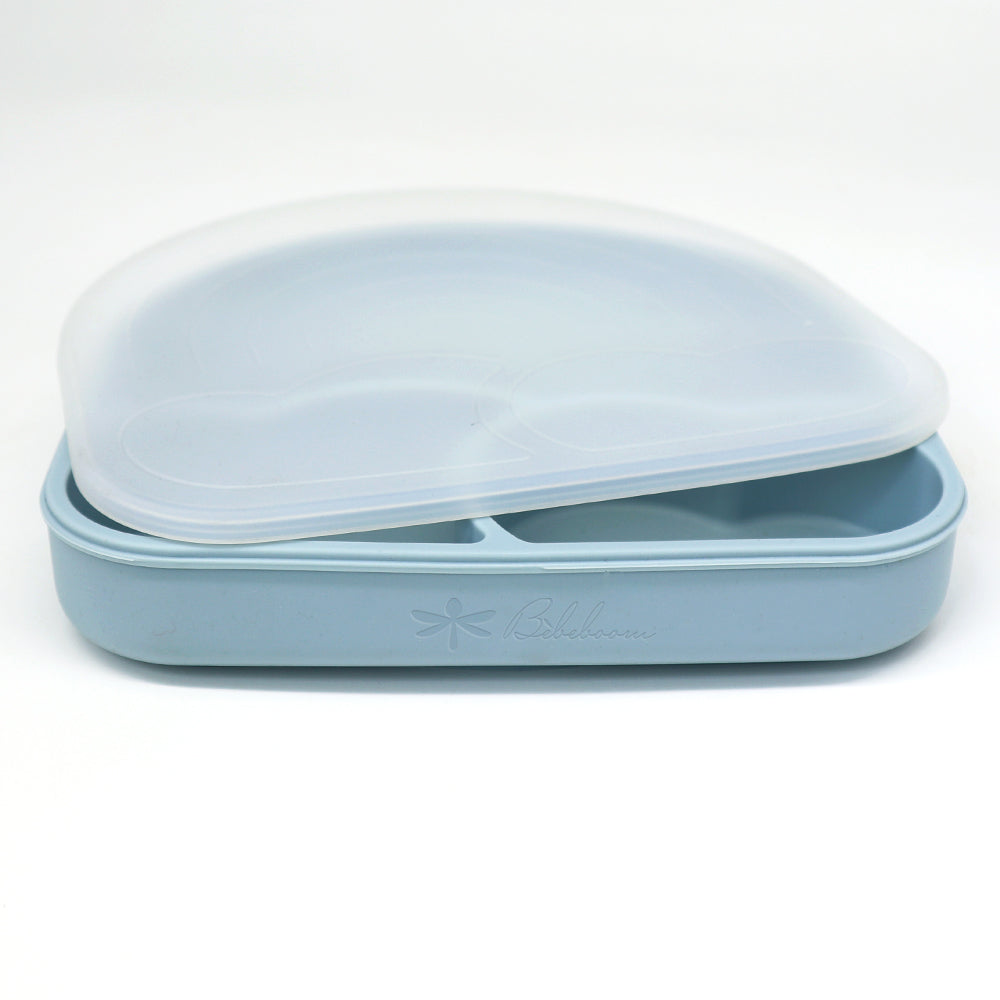 Piatto in silicone con scomparti e coperchio Rainbow Arcobaleno