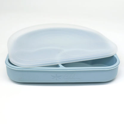 Piatto in silicone con scomparti e coperchio Rainbow Arcobaleno