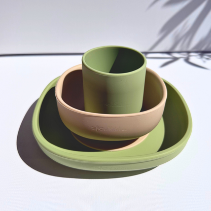 Essential Table Set- Set Pappa in Silicone per lo Svezzamento