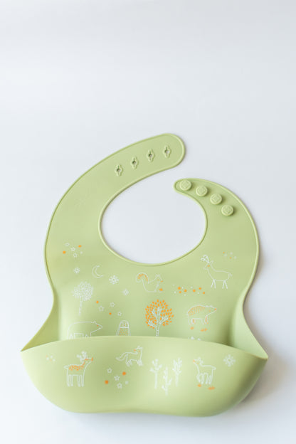 Bavaglino in silicone con tasca raccogli pappa - Bella Natura