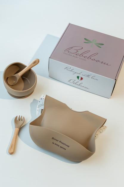 Silicone weaning set for baby’s first meals Starter Kit