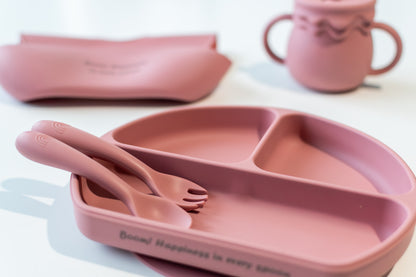 Complete  silicone baby food set Happy Boom Box