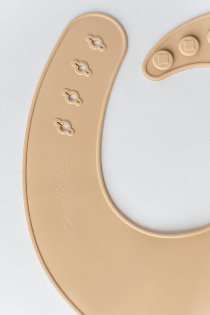 Silicone bib for baby  weaning “Boom! Happiness in every spoon”