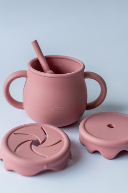 3-in-1 Silicone Evolutionary Cup – Supports Oral Development and Coordination