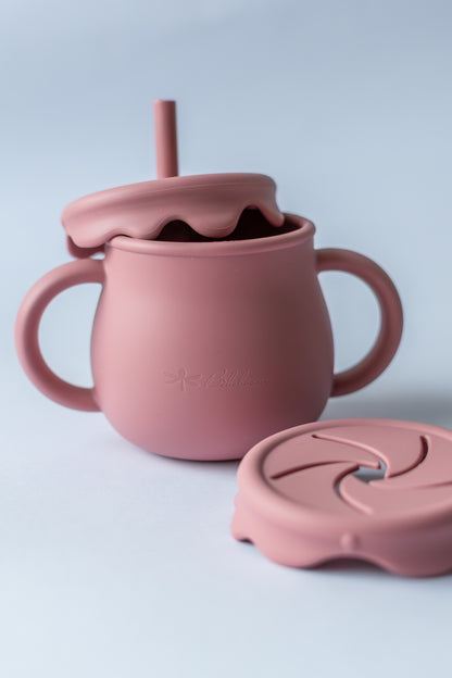 3-in-1 Silicone Evolutionary Cup – Supports Oral Development and Coordination