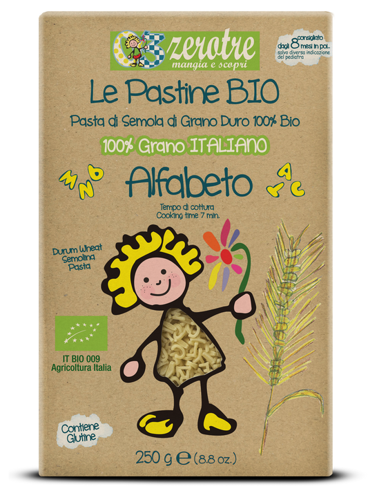 Alimenti per infanzia , adatti allo svezzamento bambini. Pappe naturali per infanzia. Pastina biologica Made in Italy, ingredienti biologici .
Italian baby  food, suitable for baby weaning . Natural baby  and toddlers meals. Organic pasta Made in Italy, made with organic ingredients