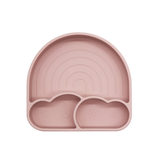 Un arcobaleno nel piatto e due dolci nuvolette per accompagnare ogni pasto con allegria! Con 3 scomparti pensati per separare sapori e consistenze, il piatto Rainbow stimola la curiosità e l'autonomia. Silicone alimentare di alta qualità.

English:
A rainbow on the plate and two sweet little clouds to brighten every meal with joy! With 3 compartments designed to separate flavors and textures, the Rainbow plate stimulates curiosity and independence. High-quality food-grade silicone.