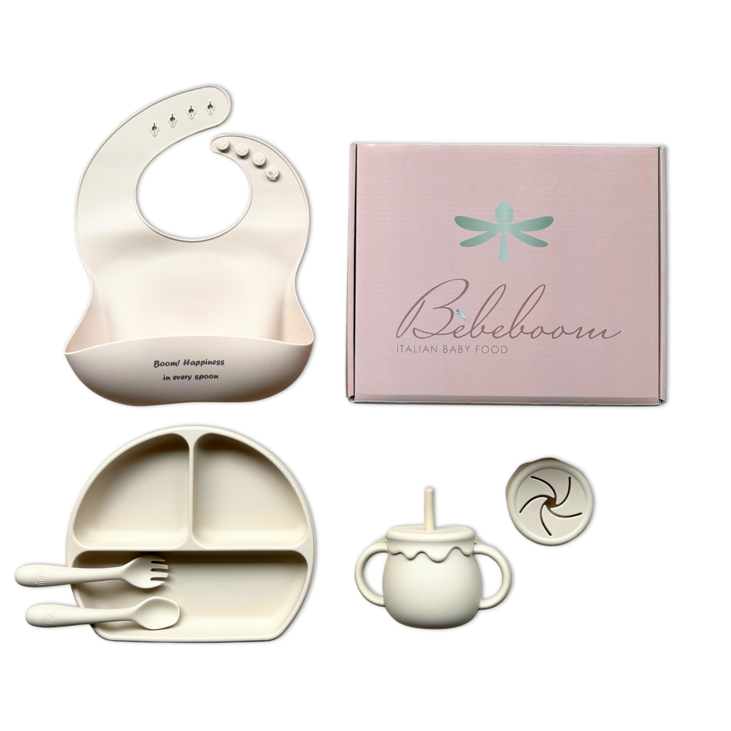 Set pappa completo in silicone Happy Boom Box