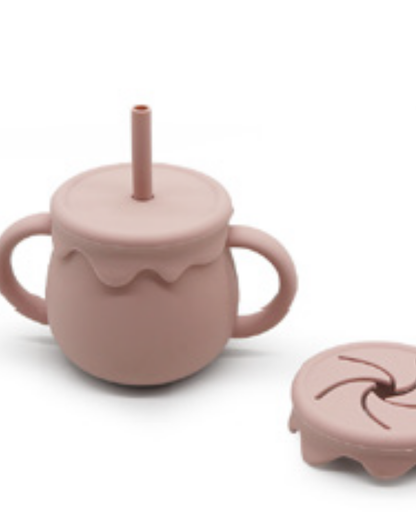 3-in-1 Silicone Evolutionary Cup – Supports Oral Development and Coordination