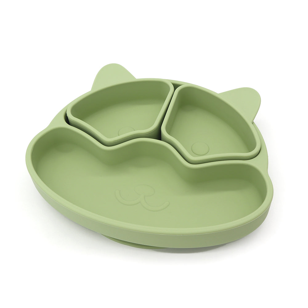 Puppy Plate con Ventosa – Piatto in Silicone con Scomparti Rimovibili