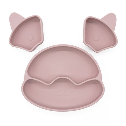 Puppy Plate con Ventosa – Piatto in Silicone con Scomparti Rimovibili