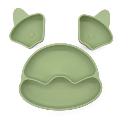 Puppy Plate con Ventosa – Piatto in Silicone con Scomparti Rimovibili