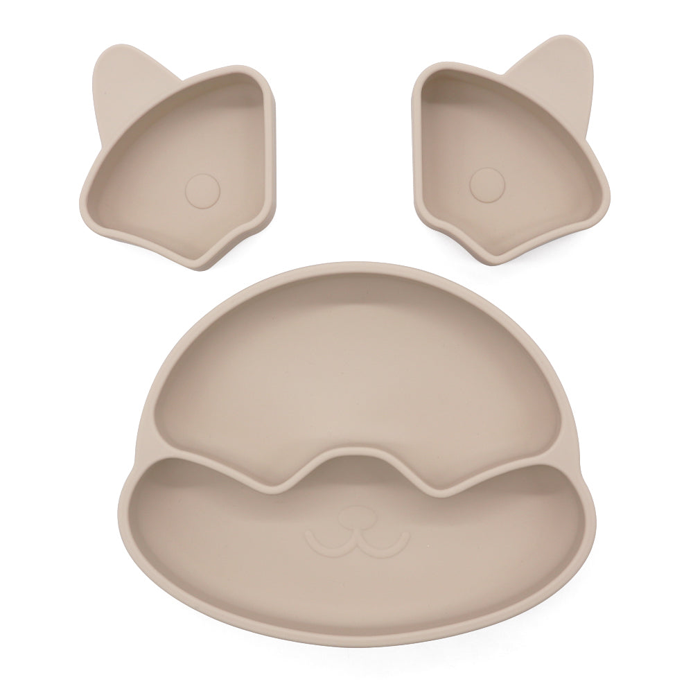 Puppy Plate con Ventosa – Piatto in Silicone con Scomparti Rimovibili
