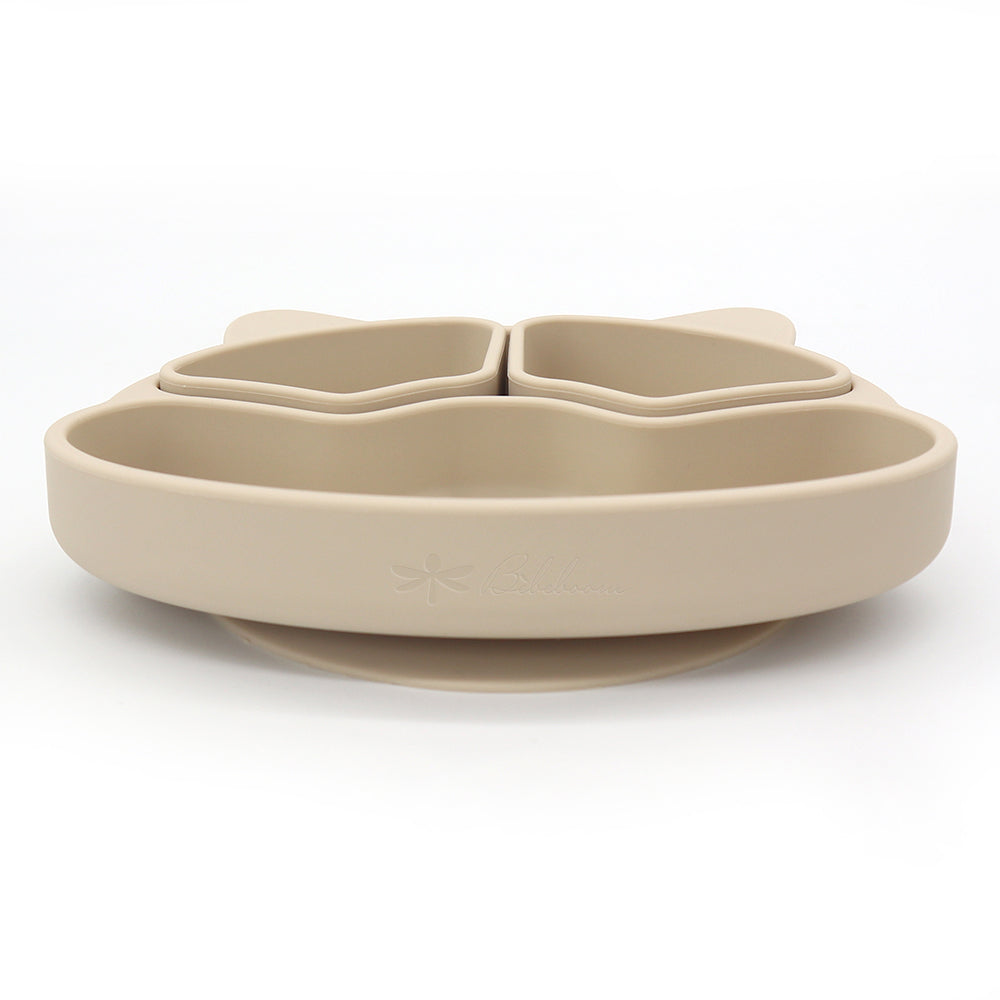Puppy Plate con Ventosa – Piatto in Silicone con Scomparti Rimovibili