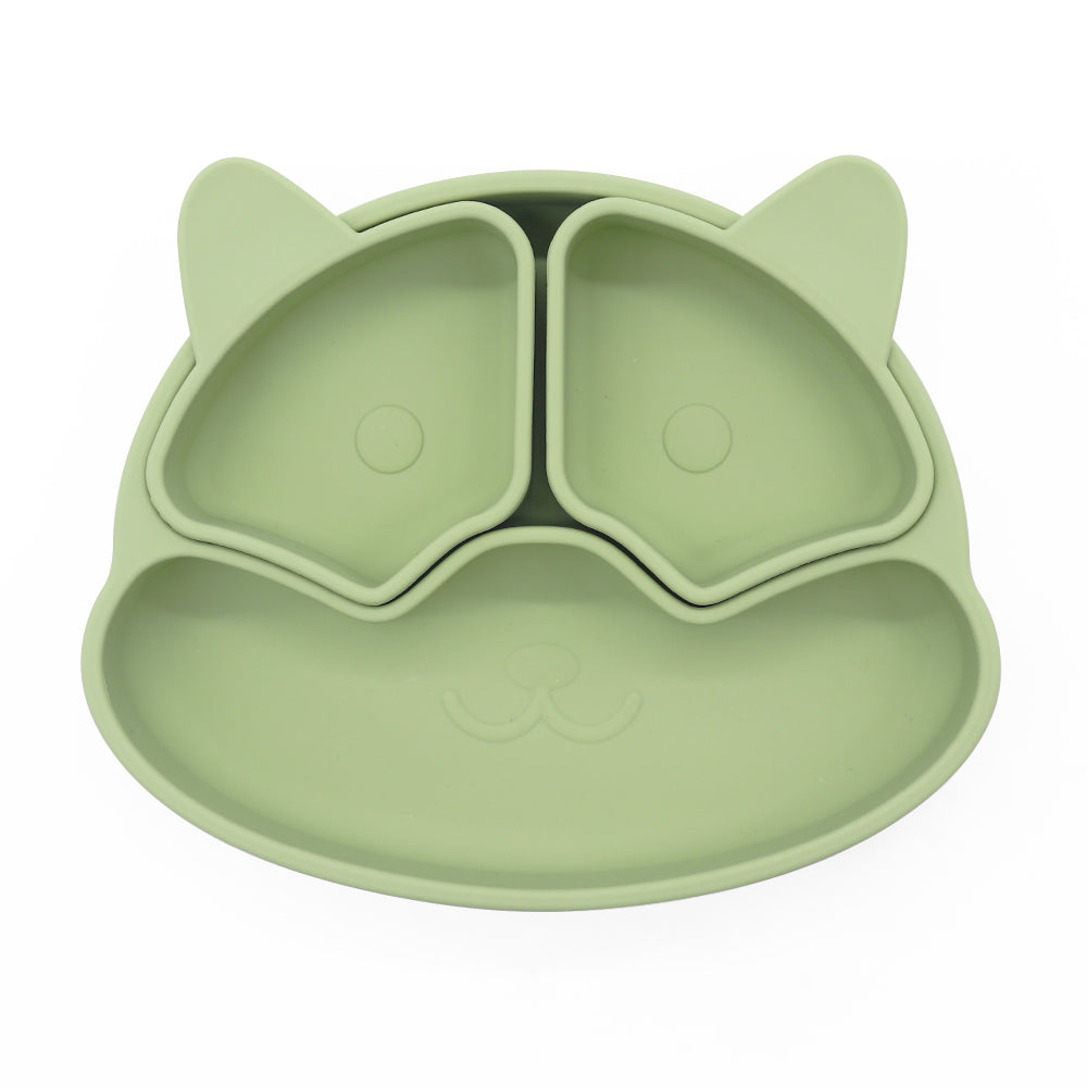 Puppy Plate con Ventosa – Piatto in Silicone con Scomparti Rimovibili