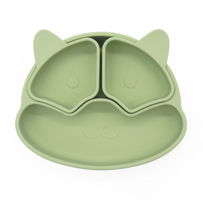 Puppy Plate con Ventosa – Piatto in Silicone con Scomparti Rimovibili