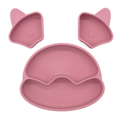 Puppy Plate con Ventosa – Piatto in Silicone con Scomparti Rimovibili