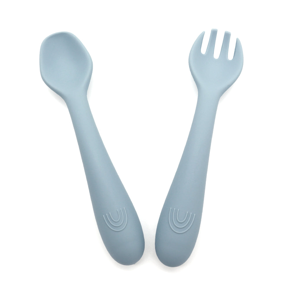 Set Cucchiaino e Forchettina in Silicone