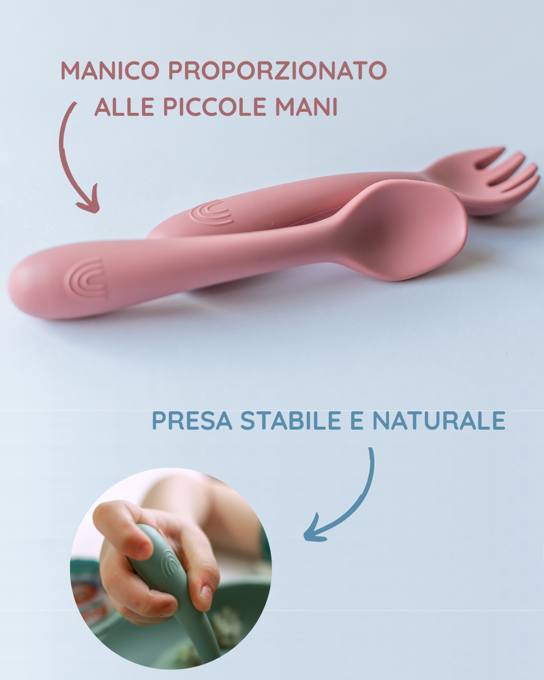 Set di Posatine Ergonomiche in Silicone