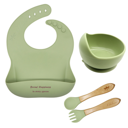Bèbeboom Starter Kit Set pappa in silicone per iniziare lo svezzamento