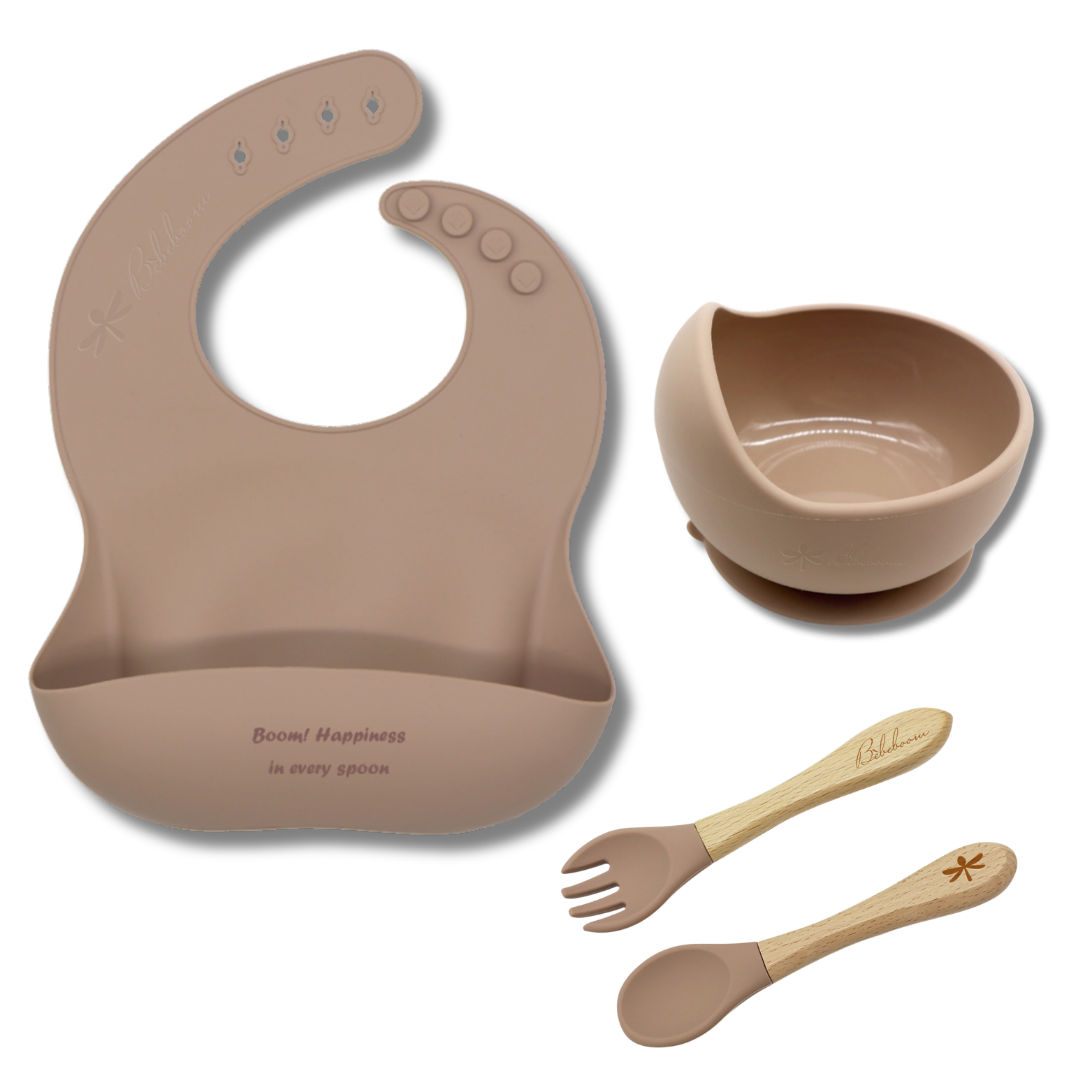 Pratico e curato nei dettagli

Pronti, pappa, via! Con il bavaglino più felice che c’è.
Ciotola tonda silicone
Set Cucchiaino e Forchettina in Silicone e bambù
raffinata gift box 
Practical and thoughtfully designed.

Ready, set, eat! With the happiest bib around.

Round Silicone Bowl

Silicone & Bamboo Spoon and Fork Set

Refined Gift Box