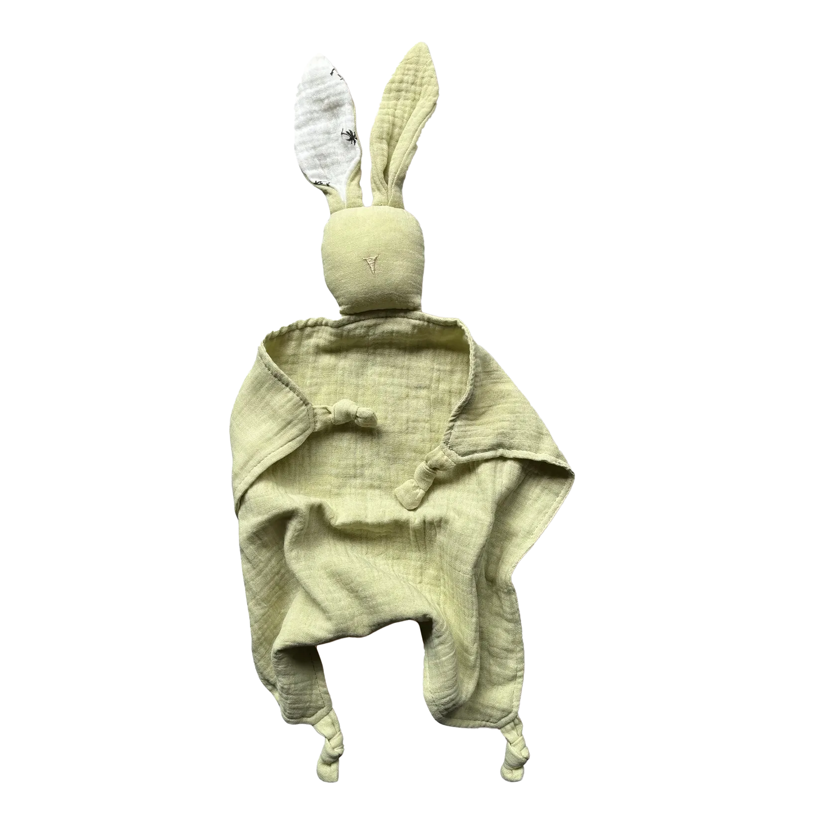Doudou in mussola di cotone 100%,   oliva chiaro ,delicato sulla pelle e perfetto fin dai primi giorni di vita.
Ideale per accompagnare il sonno.
Prodotto sicuro, conforme agli standard per neonati. Certificato CE.
100% cotton muslin comforter,  light olive green,gentle on the skin , perfect from the very first days of life.
Ideal for accompanying sleep 
Safe product, compliant with infant standards. CE Certified.