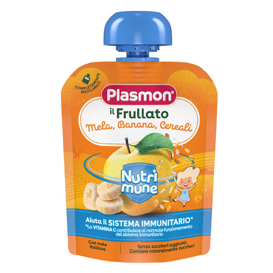 Frullato Nutri-mune mela, banana, cereali   pouch da 85 gr
