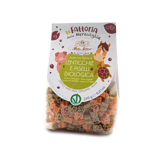 PASTA LENTICCHIE E PISELLI BIOLOGICA LA FATTORIA DELLE MERAVIGLIE