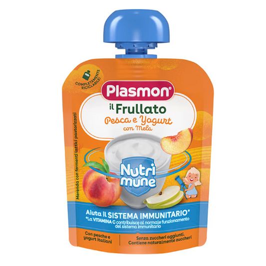 Frullato pesca  e yogurt con mela pouch da 85 gr.